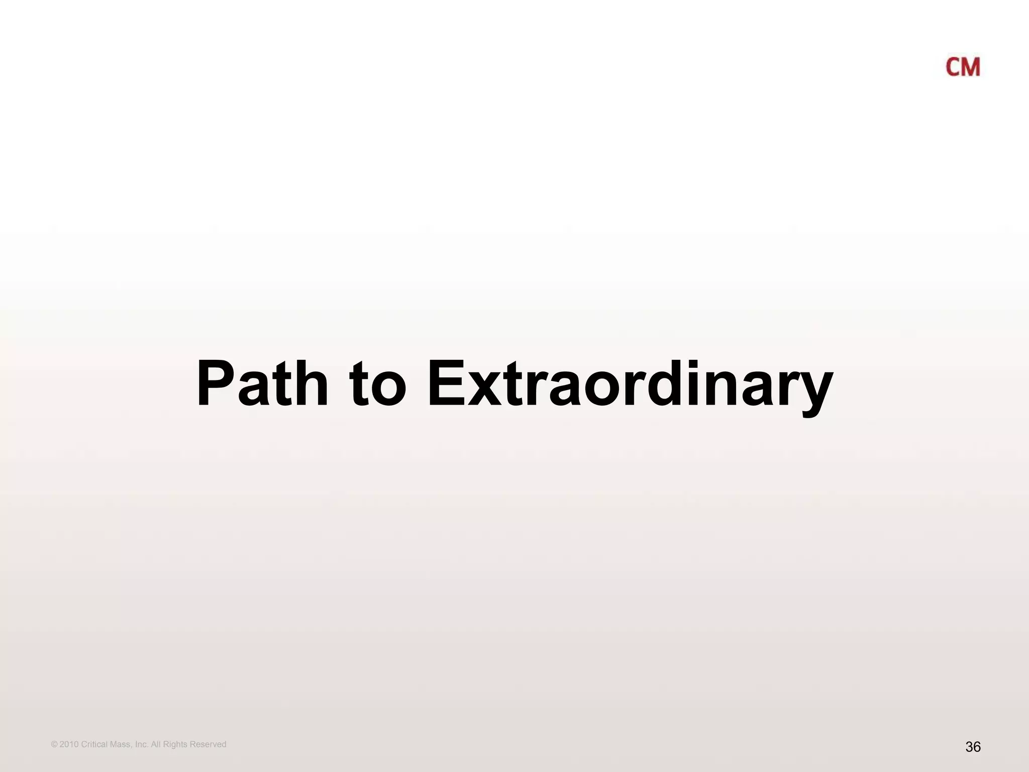 Path to Extraordinary
