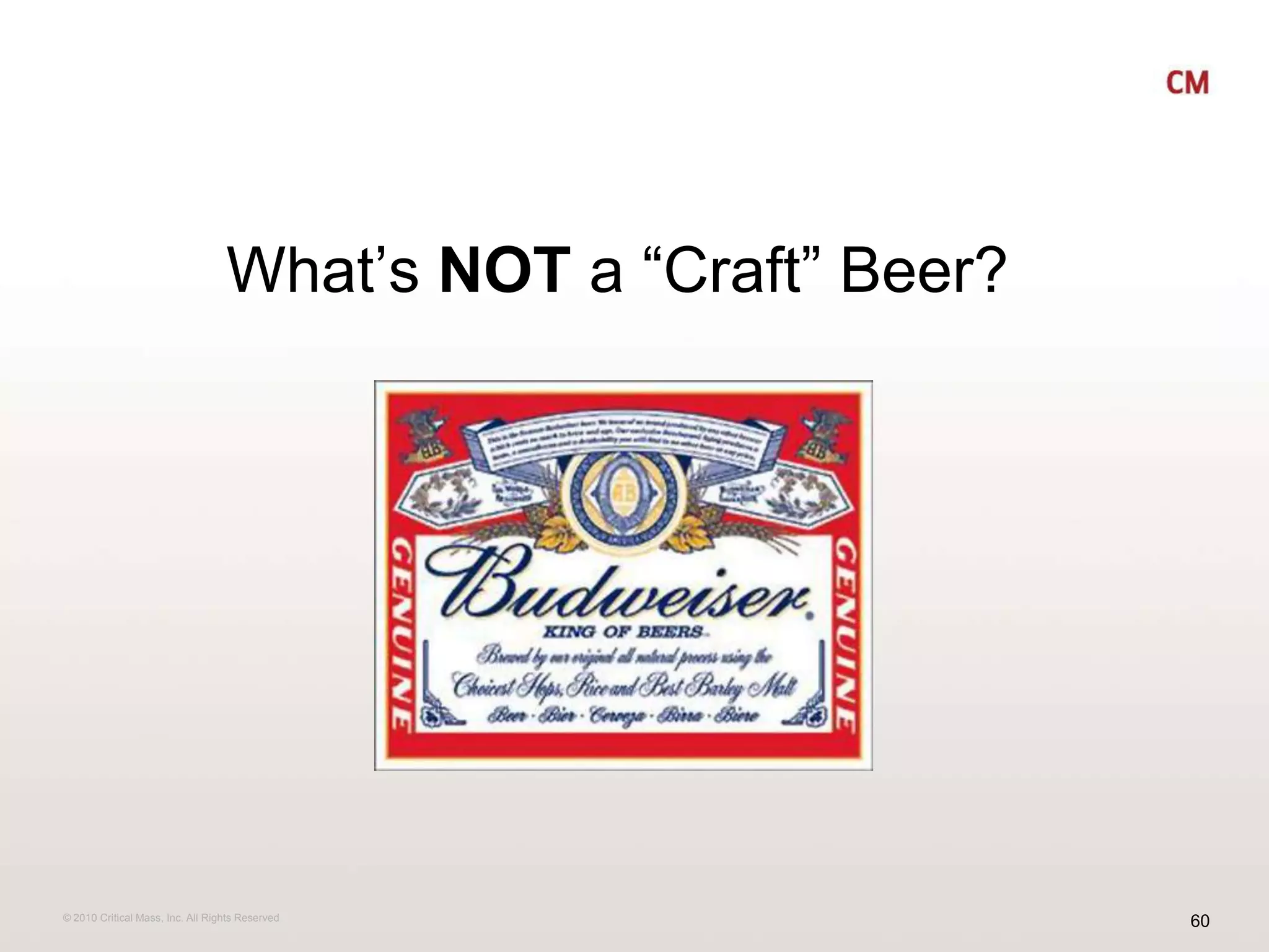 What’s NOT a “Craft” Beer?