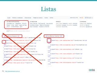 Listas




                                    [...]



62   http://www.lanacion.com.ar
 