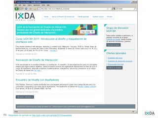 HTML base




86   Maquetado de ejemplo en http://pub.cvam.com.ar/ixda/2011/maquetado
 