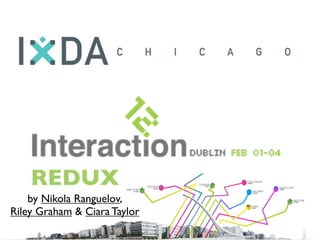 REDUX
    by Nikola Ranguelov,
Riley Graham & Ciara Taylor
 