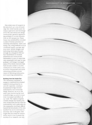 IxD and sustentability