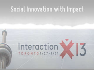 Social Innovation with Impact
 
