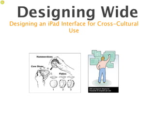 Designing Wide
Designing an iPad Interface for Cross-Cultural
                     Use
 