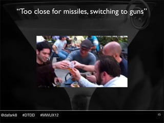 “Too close for missiles, switching to guns”




@dafark8   #DTDD   #MWUX12                           15
 
