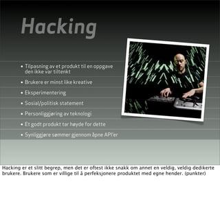 Lecture on Interaction Design, Pt 3