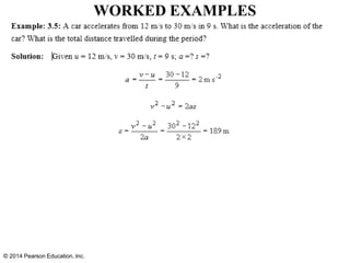 WORKED EXAMPLES
© 2014 Pearson Education, Inc.
 