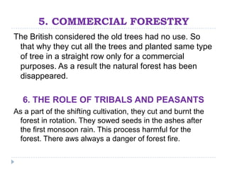 Forest and colonialism | PPTX