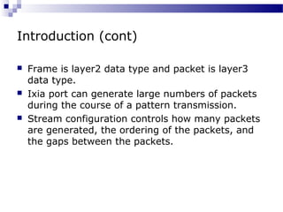 Ixia Packet Ixia presentation | PPT