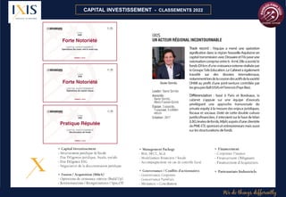 Xavier SENNÈS – Avocat à la Cour REFERENCES 2014 - 2018
CAPITAL INVESTISSEMENT - CLASSEMENTS 2022
 