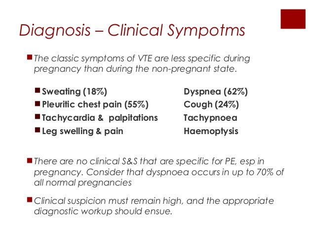 Investigation of suspected pulmonary embolism in pregnancy