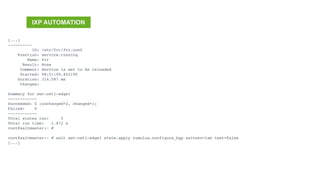 IXP Automation with SaltStack and NAPALM | PDF