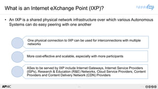 Ixp Infrastructure Benefits of doing Internet peering and running an Internet Exchange (IX ...