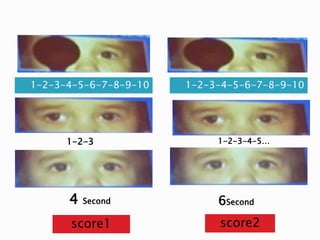 1-2-3-4-5-6-7-8-9-10
1-2-3
4 Second
1-2-3-4-5-6-7-8-9-10
1-2-3-4-5…
6Second
score1 score2
 