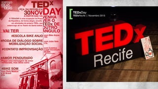 TEDxDay
TEDxRecife | Novembro 2013
 