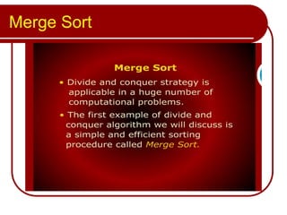 Merge sort | PPT