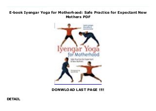 E-book Iyengar Yoga for Motherhood: Safe Practice for Expectant New
Mothers PDF
DONWLOAD LAST PAGE !!!!
DETAIL
Download Here https://xiyeye.blogspot.com/?book=1402726899 From the daughter of yoga guru B.K.S. Iyengar, a book that every mother-to-be and new mom will celebrate! With its superb provenance, encyclopedic coverage, and meticulous allopathic medical vetting, Iyengar Yoga for Motherhood is THE indispensable volume for every woman who wishes to continue her Yoga practice during pregnancy and the first 18 months of motherhood. Lavishly produced, with a fresh, contemporary design and a strong emphasis on safety, it offers guidance, reassurance, and easy-to-follow step-by-step instructions. More than 350 photographs—using ethnically neutral models—carefully guide readers through every asana, highlighting variations on each for safe practice. Additionally, women will find safety rankings for each trimester of pregnancy, call-outs listing benefits and cautions, and detailed instructions for proper anatomical alignment and Pranayama breathing. Officially sanctioned by B.K.S. Iyengar, who has also written the foreword, the publication of Iyengar Yoga for Motherhood is sure to be an important event in the Yogic community. Download Online PDF Iyengar Yoga for Motherhood: Safe Practice for Expectant New Mothers, Read PDF Iyengar Yoga for Motherhood: Safe Practice for Expectant New Mothers, Download Full PDF Iyengar Yoga for Motherhood: Safe Practice for Expectant New Mothers, Download PDF and EPUB Iyengar Yoga for Motherhood: Safe Practice for Expectant New Mothers, Download PDF ePub Mobi Iyengar Yoga for Motherhood: Safe Practice for Expectant New Mothers, Reading PDF Iyengar Yoga for Motherhood: Safe Practice for Expectant New Mothers, Read Book PDF Iyengar Yoga for Motherhood: Safe Practice for Expectant New Mothers, Download online Iyengar Yoga for Motherhood: Safe Practice for Expectant New Mothers, Read Iyengar Yoga for Motherhood: Safe Practice for Expectant New Mothers Geeta S. Iyengar pdf, Read Geeta S. Iyengar epub Iyengar Yoga for
Motherhood: Safe Practice for Expectant New Mothers, Read pdf Geeta S. Iyengar Iyengar Yoga for Motherhood: Safe Practice for Expectant New Mothers, Download Geeta S. Iyengar ebook Iyengar Yoga for Motherhood: Safe Practice for Expectant New Mothers, Download pdf Iyengar Yoga for Motherhood: Safe Practice for Expectant New Mothers, Iyengar Yoga for Motherhood: Safe Practice for Expectant New Mothers Online Download Best Book Online Iyengar Yoga for Motherhood: Safe Practice for Expectant New Mothers, Read Online Iyengar Yoga for Motherhood: Safe Practice for Expectant New Mothers Book, Download Online Iyengar Yoga for Motherhood: Safe Practice for Expectant New Mothers E-Books, Read Iyengar Yoga for Motherhood: Safe Practice for Expectant New Mothers Online, Read Best Book Iyengar Yoga for Motherhood: Safe Practice for Expectant New Mothers Online, Read Iyengar Yoga for Motherhood: Safe Practice for Expectant New Mothers Books Online Read Iyengar Yoga for Motherhood: Safe Practice for Expectant New Mothers Full Collection, Read Iyengar Yoga for Motherhood: Safe Practice for Expectant New Mothers Book, Read Iyengar Yoga for Motherhood: Safe Practice for Expectant New Mothers Ebook Iyengar Yoga for Motherhood: Safe Practice for Expectant New Mothers PDF Read online, Iyengar Yoga for Motherhood: Safe Practice for Expectant New Mothers pdf Read online, Iyengar Yoga for Motherhood: Safe Practice for Expectant New Mothers Read, Download Iyengar Yoga for Motherhood: Safe Practice for Expectant New Mothers Full PDF, Read Iyengar Yoga for Motherhood: Safe Practice for Expectant New Mothers PDF Online, Download Iyengar Yoga for Motherhood: Safe Practice for Expectant New Mothers Books Online, Read Iyengar Yoga for Motherhood: Safe Practice for Expectant New Mothers Full Popular PDF, PDF Iyengar Yoga for Motherhood: Safe Practice for Expectant New Mothers Download Book PDF Iyengar Yoga for Motherhood: Safe Practice for
Expectant New Mothers, Download online PDF Iyengar Yoga for Motherhood: Safe Practice for Expectant New Mothers, Read Best Book Iyengar Yoga for Motherhood: Safe Practice for Expectant New Mothers, Read PDF Iyengar Yoga for Motherhood: Safe Practice for Expectant New Mothers Collection, Read PDF Iyengar Yoga for Motherhood: Safe Practice for Expectant New Mothers Full Online, Download Best Book Online Iyengar Yoga for Motherhood: Safe Practice for Expectant New Mothers, Download Iyengar Yoga for Motherhood: Safe Practice for Expectant New Mothers PDF files
 