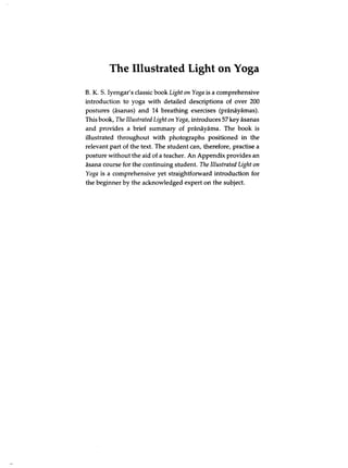 bruge Ray pedal Iyengar, b.k.s the illustrated light on yoga | PDF