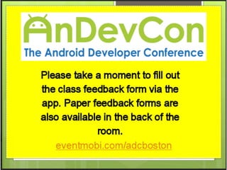 Tips and tricks for building high performance android apps using native code