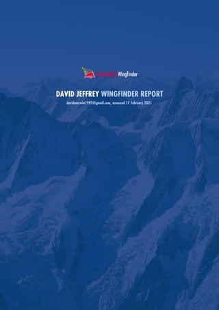 DAVID JEFFREY WINGFINDER REPORT
davidmerwin1992@gmail.com, assessed 17 February 2021
 