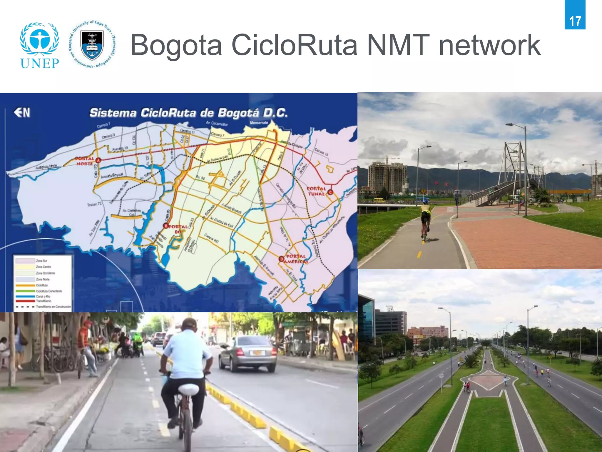 17
Bogota CicloRuta NMT network
 