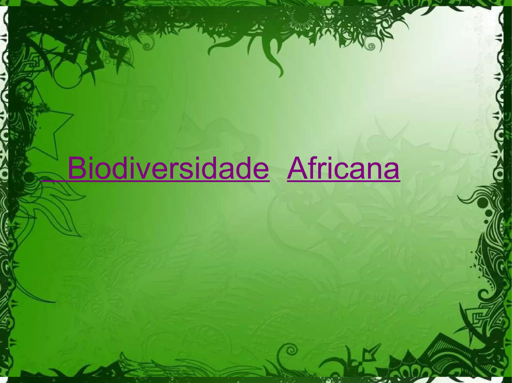 Biodiversidade Africana