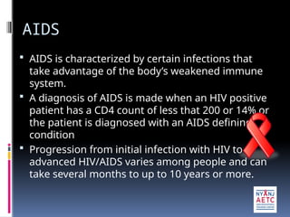 HIV and AIDS,clinical features and management.pptx