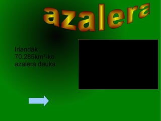 Irlandak 70.285km ² -ko  azalera dauka  azalera 