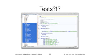 in2it training - www.in2it.be - @in2itvof - #in2tdd Let your tests drive your development
Tests?!?
64
 