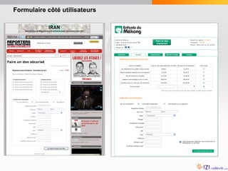 Formulaire côté utilisateurs
 