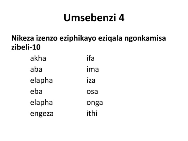 Izindlela Zesenzo 2 PPTX izindlela-zesenzo-2-pptx