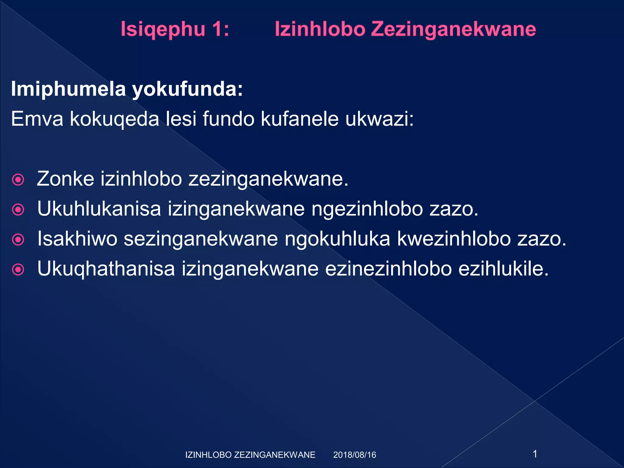 izinhlobo-zezinganekwane-pptx