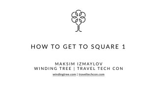 Maksim Izmaylov - Innovations in travel industry - "They don't speak for us" Slide 1