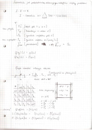 Algebra - izometria