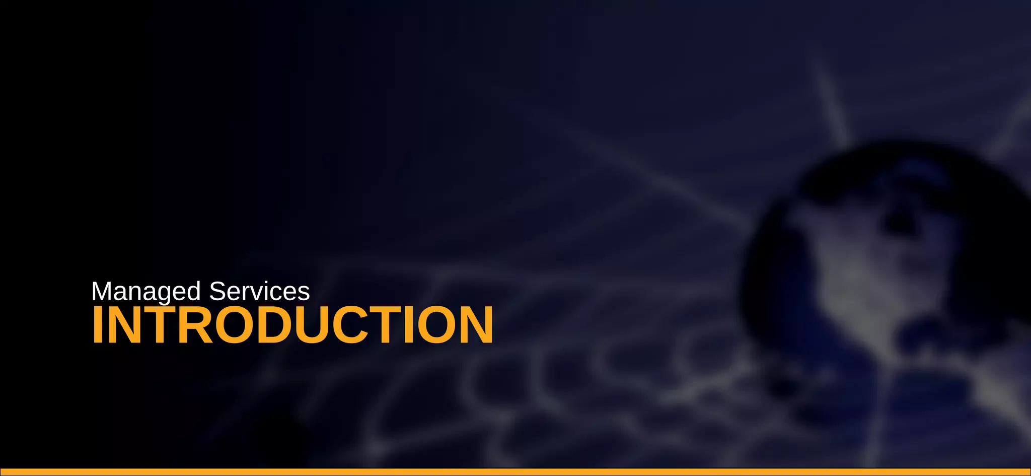 INTRODUCTION Managed Services 