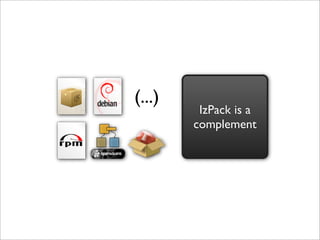 (...)
         IzPack is a
        complement
 
