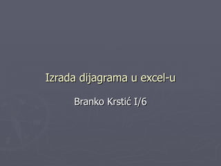 Izrada dijagrama u excel-u Branko  Krstić I/6 
