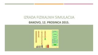 IZRADA FIZIKALNIH SIMULACIJA
ĐAKOVO, 12. PROSINCA 2015.
 