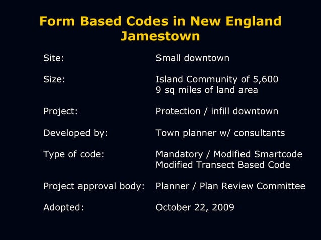 Innovative Zoning Strategies Workshop - Intro to form based codes ...