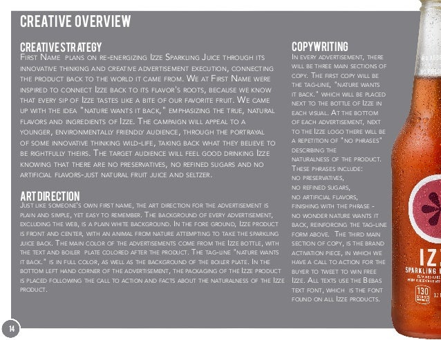 Izze Sparkling Juice | Advertising Final Project