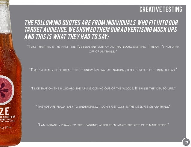 Izze Sparkling Juice | Advertising Final Project