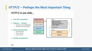 IPULLRANK.COM @ IPULLRANK
HTTP/2 – Perhaps the Most Important Thing
All you need to know right now is that it’s fast as hell.
 