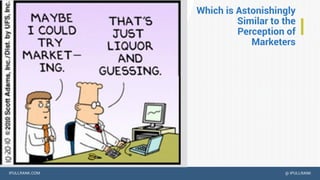IPULLRANK.COM @ IPULLRANK
Which is Astonishingly
Similar to the
Perception of
Marketers
 