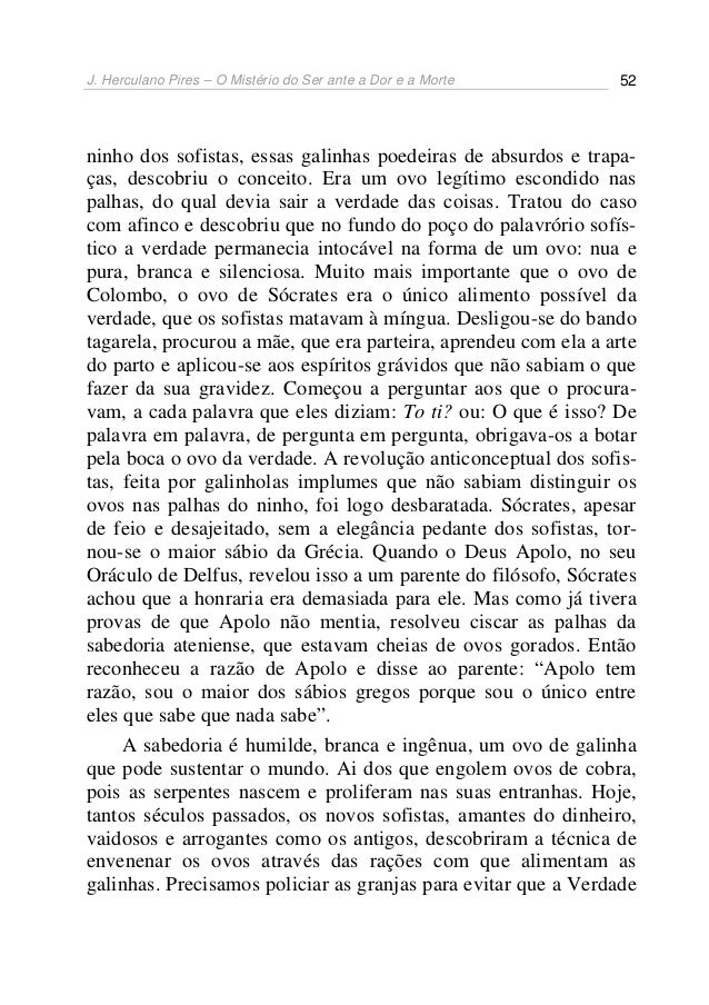 J. herculano pires o mistério do ser ante a dor e a morte