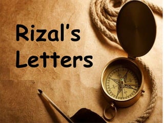 J.p. rizal letters in hong kong | PPTX