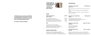 JOSEFINA SAMVELYAN
Jozefina7@hotmail.com
+41 76 708 33 30 SWISS
+1(818) 427-8773 US
622 East Providencia Ave #L
Burbank, CA 91501 USA						
EDUCATION
Woodbury University, Burbank, CA 		 	 May 2017
Bachelor of Architecture
	
Honor of academic achievement; Dean’s List 			 Spring 2016
Nielsen Scholarship; 2015 study away program to Rome	 Fall 2015
Burbank Rotary Club Grant; 2015 study away program to Rome 		 Fall 2015
Always #LikAGirl-Unstoppable; Speaker of Empowering Women 	July 2015
SKILLS
AutoCAD, Rhino, Vectorworks, Revit, Grasshopper.
Illustrator, Photoshop, In-design, RhinoCAM, Maxwell, V-Ray.
Model making, hand drawing, photography, mold milling/casting.
Microsoft Office: Excel, Word, PowerPoint, and Outlook.
LANGUAGES & EXTRACURICULAR ACTIVITIES
Fluently speak, write and read in English, Armenian and Russian.
Intermediate speaking and understanding of French, German and Persian.
World traveler and starting photographer. Currently improving German and Piano.
PROFESSIONAL EXPERIENCE
Tuchschmid AG, Frauenfeld, Switzerland May 2016-August 2016
Architecture Intern
Working and designing projects from small to large scale, all around Europe and some
outside. 	
Creating innovative ways to use materials and test their endless possibilities and
limitations.
Visiting sites, working alongside with engineers, constructors, architects and often
visiting the in- house shops.
Neptune Productions Inc., Glendale, California May 2015-august 2015
Set Designer
Draftinganddesigningstageforprivateandpublicevents.	
Incorporatinglightandsoundintodesigntoaccommodateeachuniqueevent.
Meetingwithclients,measuring,discussingbudget.
Toledo Homes Inc., Pasadena, California September 2013 – May 2014
Catalog Designer
Photographing subjects of publication.
Measuring and drafting mold details.
Designing product catalog.
Risha Engineering, Burbank, California August 2011 – August 2012
Junior Drafter
Drafting structural drawings for commercial, industrial and residential buildings.
Working along-side with engineers to prepare documents and drawings for city check-ups.
Establishing new business accounts with major companies such as Paramount Pictures.
“I showed the grown-ups my masterpiece, and I asked them
if my drawing scared them. They answered, ‘why be scared
of a hat?’ My drawing was not a picture of a hat. It was a
picture of a boa constrictor digesting an elephant”
“The Little Prince”, Antoine de Saint-Exupéry.
 