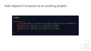 Jetpack Compose - Android’s modern toolkit for building native UI | PPTX