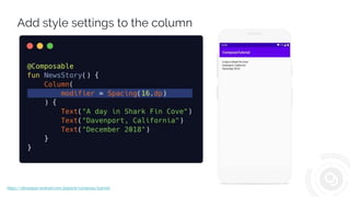 Jetpack Compose - Android’s modern toolkit for building native UI | PPTX