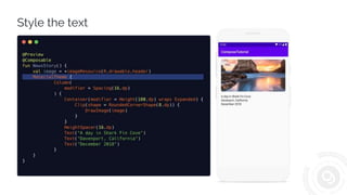 Jetpack Compose - Android’s modern toolkit for building native UI | PPTX