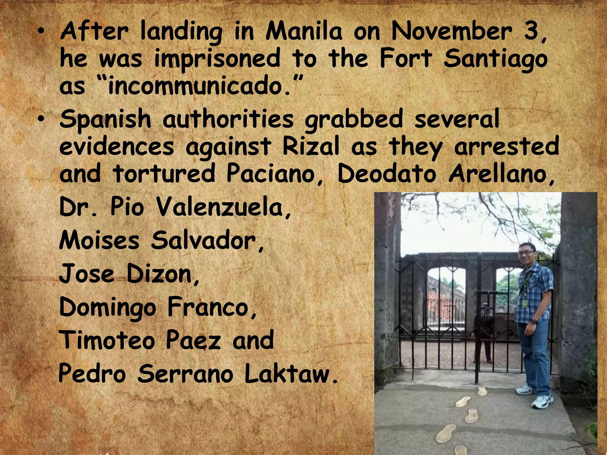 Arresting Rizal Rizal’s Trial and Execution | PPTX